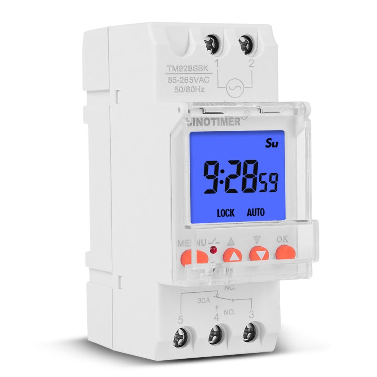 SINOTIMER TM928SBKL 85-265V 30A  1 Second to 168 Hours Programmable Electronic Time Switch - free shipping - PMC TechLife - Order now!