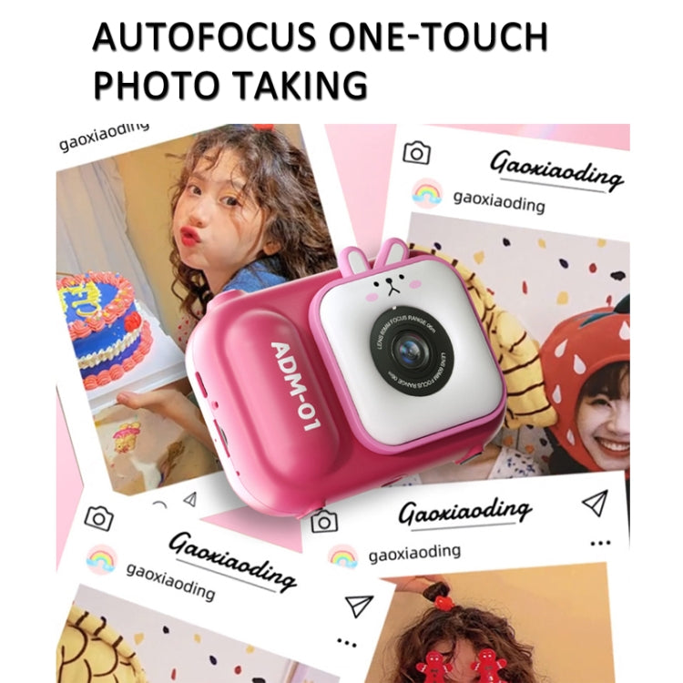 2.4 Inch IPS Screen 48MP Dual Lens Kids Digital Camera Mini Video Camera Without TF Card Pink Bunny - Children Cameras by PMC TechLife | Online Shopping South Africa | PMC TechLife | Buy Now Pay Later Mobicred