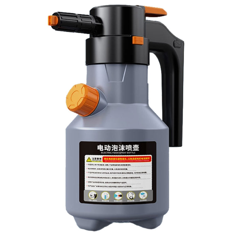 2L Car Wash Electric Foam Sprayer Rechargeable Pressurized PA Pot Electric Booster Sprayer(Grey) - Car washing supplies by PMC TechLife | Online Shopping South Africa | PMC TechLife | Buy Now Pay Later Mobicred