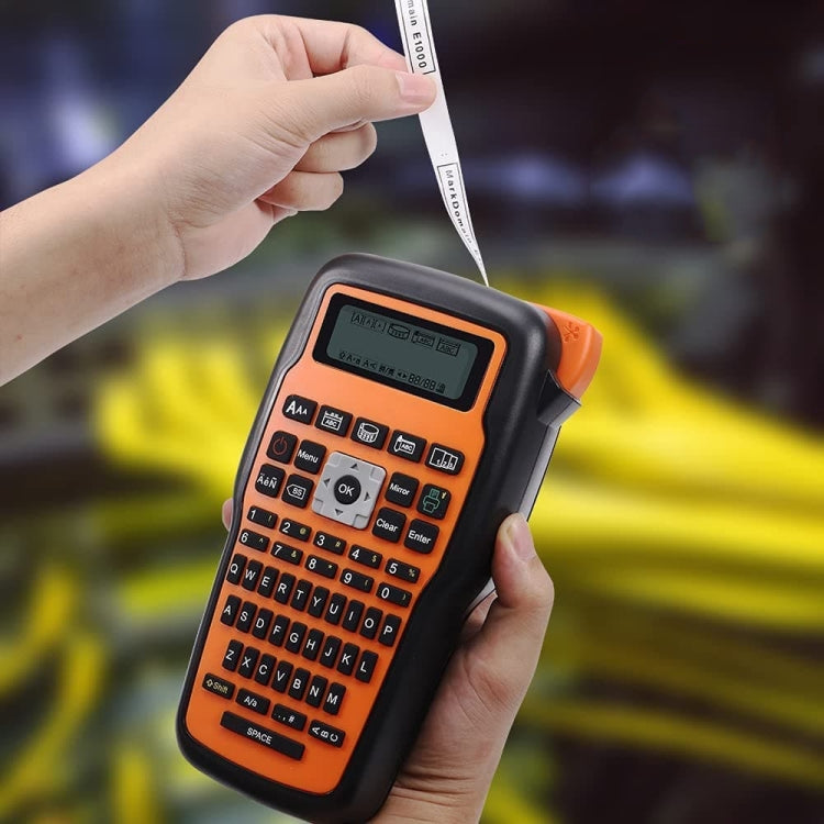 Phomemo E1000 Handheld Industrial Label Maker Thermal Transfer Printer with Keyboard, US Plug(Gray) - free shipping - PMC TechLife - Order now!