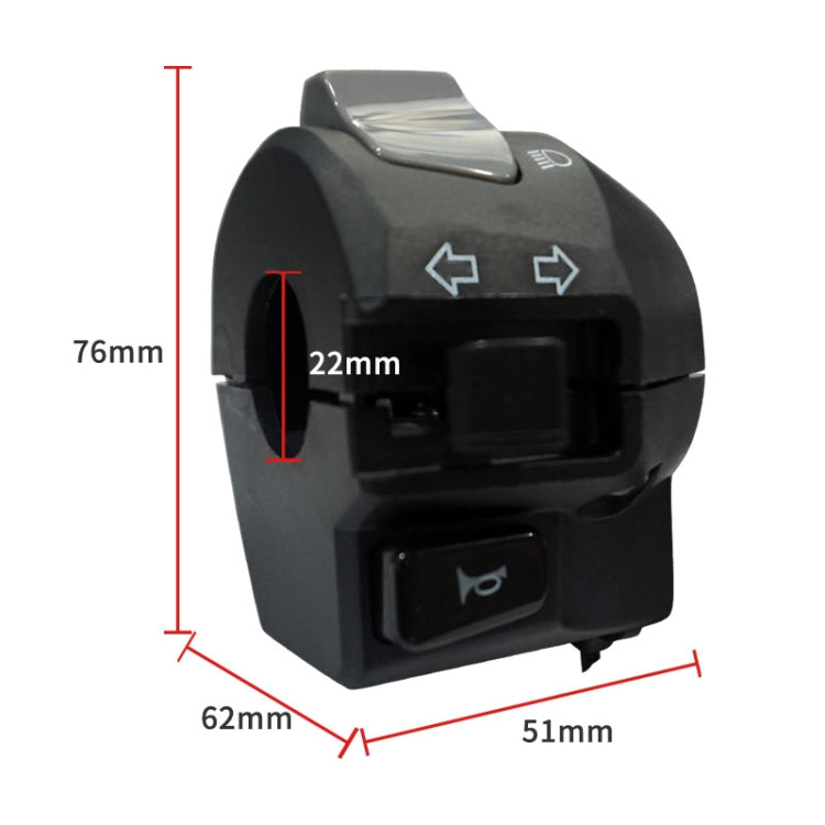 For Yamaha YBR125 Motorcycle Modification Left and Right Handlebar Switch Assembly - Grips by PMC Jewellery | Online Shopping South Africa | PMC Jewellery | Buy Now Pay Later Mobicred