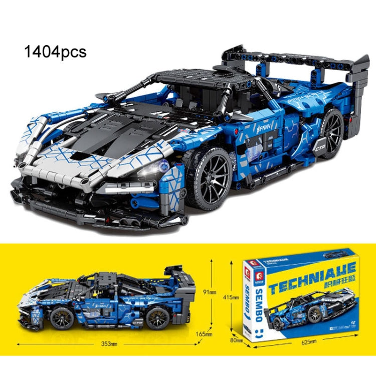 SEMBO 701951 1:14 Sports Racing Car Model Building Blocks Puzzle Assembly Children Toy - Building Blocks by SEMBO | Online Shopping South Africa | PMC Jewellery | Buy Now Pay Later Mobicred