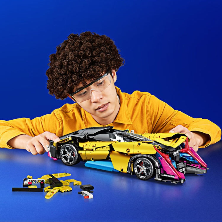 SEMBO 701924 1:14 Sports Racing Car Model Building Blocks Puzzle Assembly Children Toy - Building Blocks by SEMBO | Online Shopping South Africa | PMC Jewellery | Buy Now Pay Later Mobicred