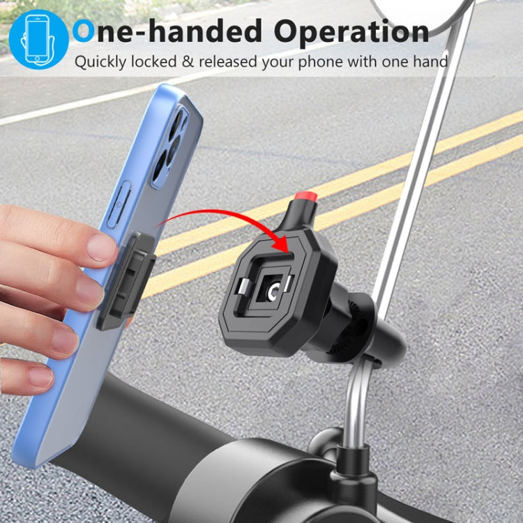 146A Bicycle Motorcycle Cell Phone Holder Rearview Mirror Handlebar Outdoor Riding Navigation Holder - Holder by PMC TechLife | Online Shopping South Africa | PMC TechLife | Buy Now Pay Later Mobicred