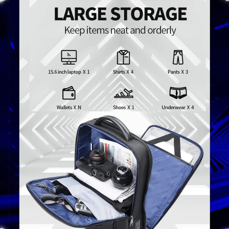 Bopai 61-53111 Large-capacity Waterproof Business Laptop Backpack With USB+Type-C Port(Black) - free shipping - PMC Jewellery - Order now!