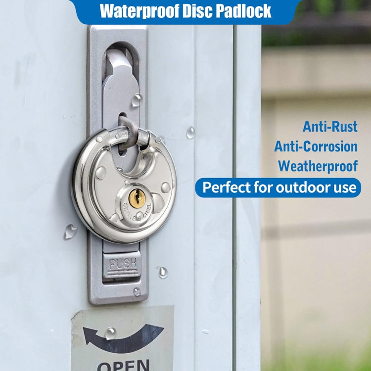 80mm Household Anti-Theft Rust-Proof And Waterproof Pure Copper Core Round Padlock - Padlocks by PMc TechLife | Online Shopping South Africa | PMc TechLife | Buy Now Pay Later Mobicred