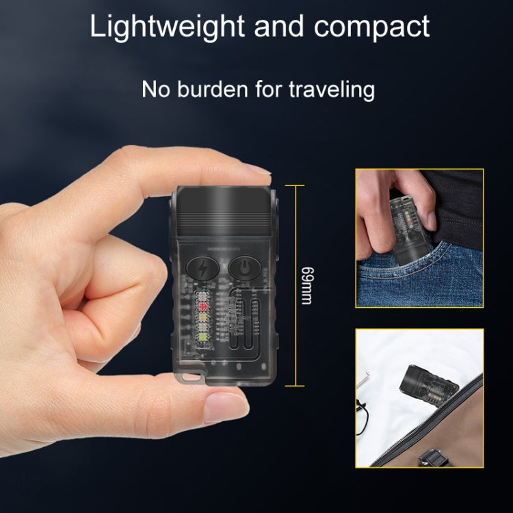 V20 Portable Keychain Light Rechargeable Bright Mini Flashlight(White Red Light) - free shipping - PMc TechLife - Order now!