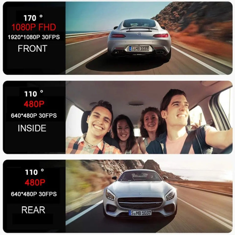 High-Definition Night Vision Driving Recorder, Model: Triple Recording With WIFI Mobile Playback - free shipping - PMC TechLife - Order now!
