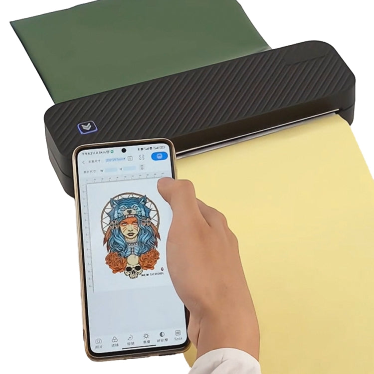 203DPI A4 Home Portable Wireless WiFi Bluetooth Thermal Printer(A4-DY) - Printer by PMC TechLife | Online Shopping South Africa | PMC TechLife | Buy Now Pay Later Mobicred