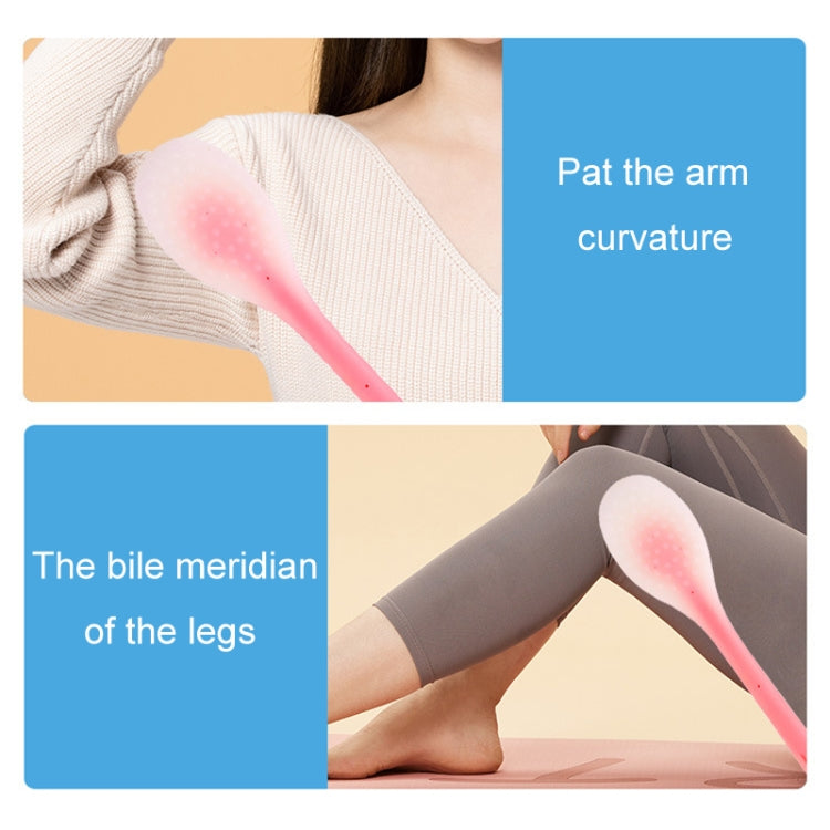 Meridian Points Gua Sha Patting Board Silicone Palm Massage Whacker, Style: Pink 38cm - free shipping - PMC TechLife - Order now!