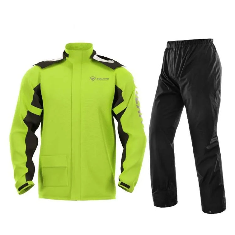 SULAITE Outdoor Motorcycle Riding Full Body Split Raincoat Suit, Size: L(Green) - Raincoat by SULAITE | Online Shopping South Africa | PMC Jewellery | Buy Now Pay Later Mobicred