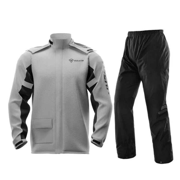 SULAITE Outdoor Motorcycle Riding Full Body Split Raincoat Suit, Size: XXXL(Gray) - free shipping - PMC TechLife - Order now!
