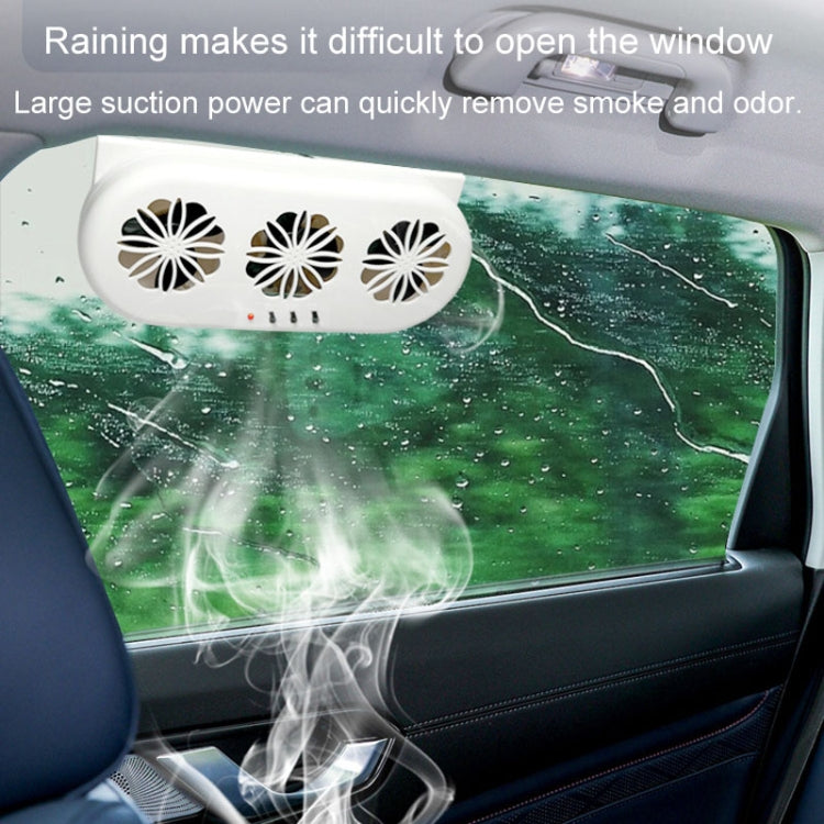 USB Plug-In Car Window Exhaust Fan Car Air Circulation Cooling Ventilation Fan, Color: White - Heating & Fans by PMC Jewellery | Online Shopping South Africa | PMC Jewellery | Buy Now Pay Later Mobicred