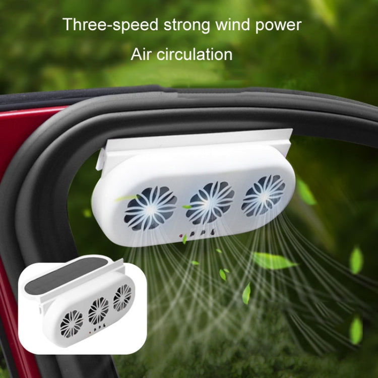 USB Plug-In Car Window Exhaust Fan Car Air Circulation Cooling Ventilation Fan, Color: Black - Heating & Fans by PMC TechLife | Online Shopping South Africa | PMC TechLife | Buy Now Pay Later Mobicred