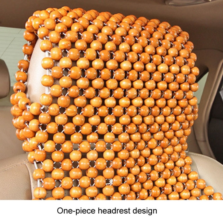 Car Wood Beaded Cushion Universal Car Seat Cover Summer Interior Supply(Red) - Seat Accessories by PMC TechLife | Online Shopping South Africa | PMC TechLife | Buy Now Pay Later Mobicred