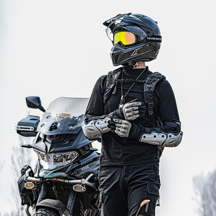 SULAITE Motorcycle Outdoor Riding Breathable Protective Equipment, Color: 2pcs /Set Elbow Pads Gray - free shipping - PMC TechLife - Order now!