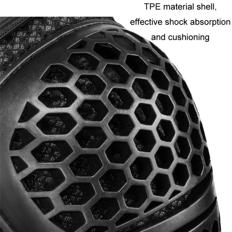 SULAITE Cycling Honeycomb Breathable Heat Dissipation Motorcycle Adjustable Protective Gear, Style: 2pcs /Set Knee Pads - free shipping - PMC TechLife - Order now!