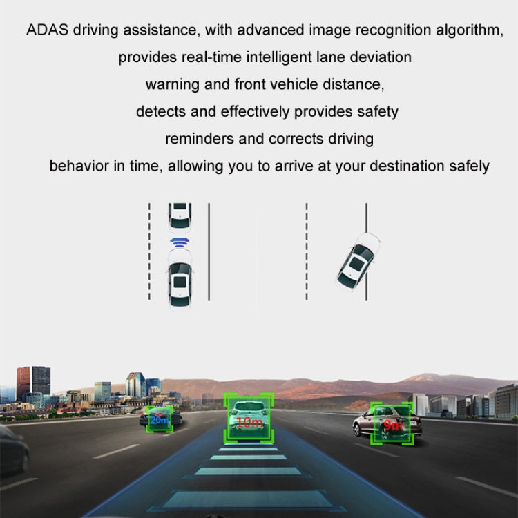 Android ADAS HD Night Vision 1080P USB Driving Recorder, Model: Dual Lens(No Card) - Car DVRs by PMC TechLife | Online Shopping South Africa | PMC TechLife | Buy Now Pay Later Mobicred