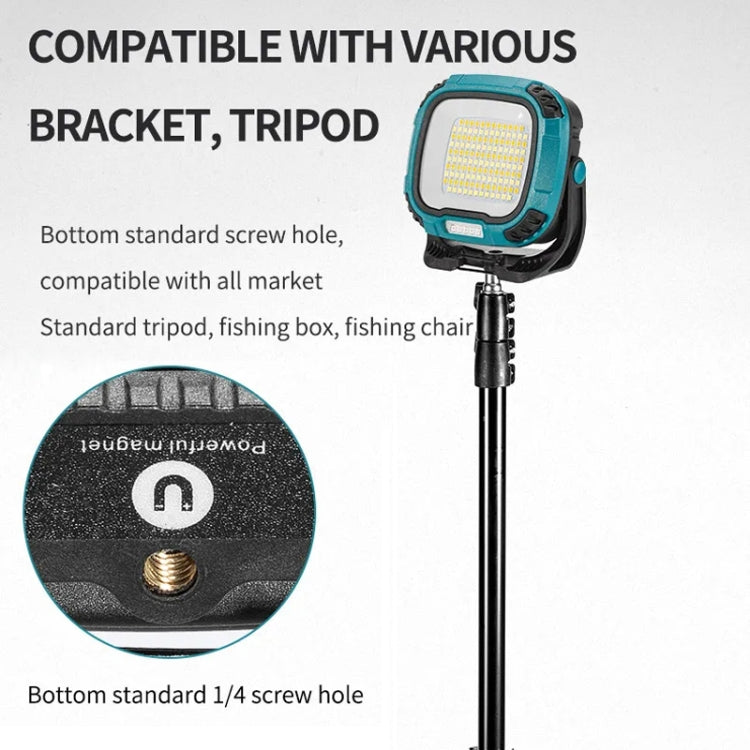 COB Work Lilight Type-C Charging Outdoor Lighting Floodlight(W892-1 Blue Without Battery) - Camping Lighting by PMC Jewellery | Online Shopping South Africa | PMC Jewellery | Buy Now Pay Later Mobicred
