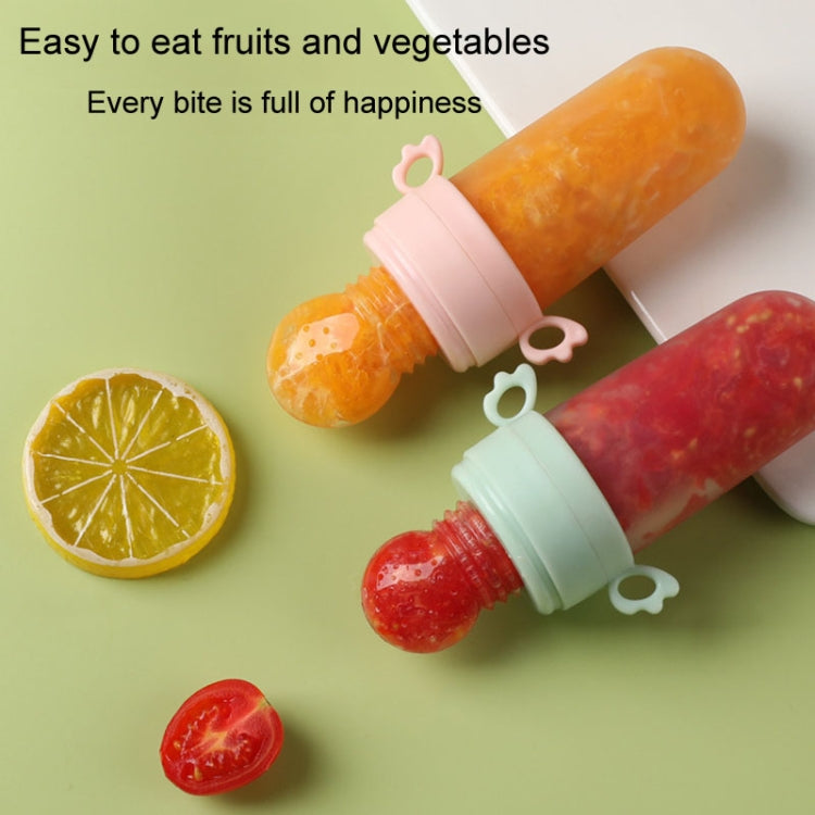 Portable Dual-purpose Baby Food Feeding Spoon Fruit Vegetable Silicone Feeding Pacifier Bottle(Nano-silver) - Cups & Silicone Nipple by PMc TechLife | Online Shopping South Africa | PMc TechLife | Buy Now Pay Later Mobicred