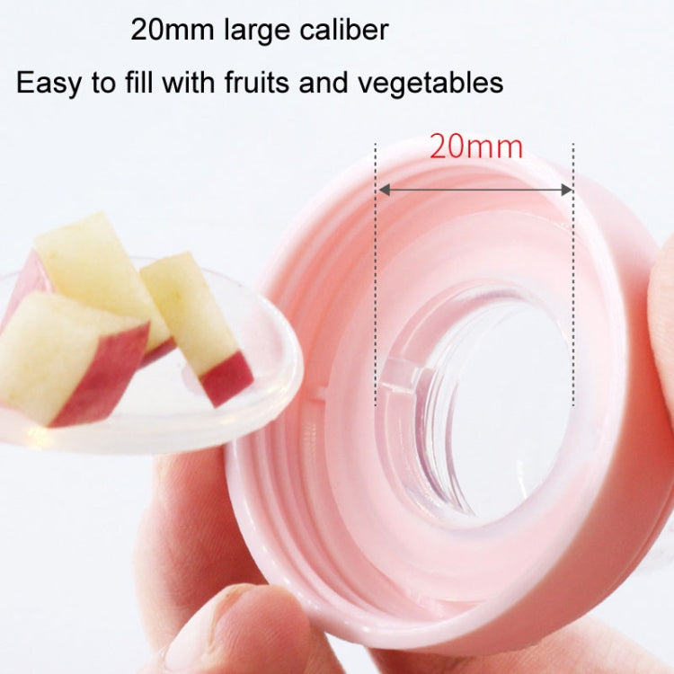 Portable Dual-purpose Baby Food Feeding Spoon Fruit Vegetable Silicone Feeding Pacifier Bottle(Pink) - Cups & Silicone Nipple by PMc TechLife | Online Shopping South Africa | PMc TechLife | Buy Now Pay Later Mobicred