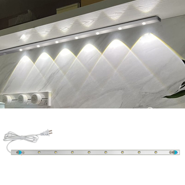 220V CN Plug Motion Sensor Wardrobe Cabinet Lamp LED Light Bar, Spec: White 80cm - Sensor LED Lights by PMC TechLife | Online Shopping South Africa | PMC TechLife | Buy Now Pay Later Mobicred