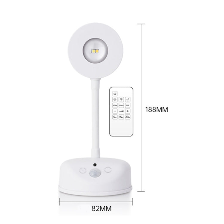 Rechargeable LED Motion Sensor Wireless Spotlight With Remote Control 2000mAH White - Sensor LED Lights by PMC TechLife | Online Shopping South Africa | PMC TechLife | Buy Now Pay Later Mobicred