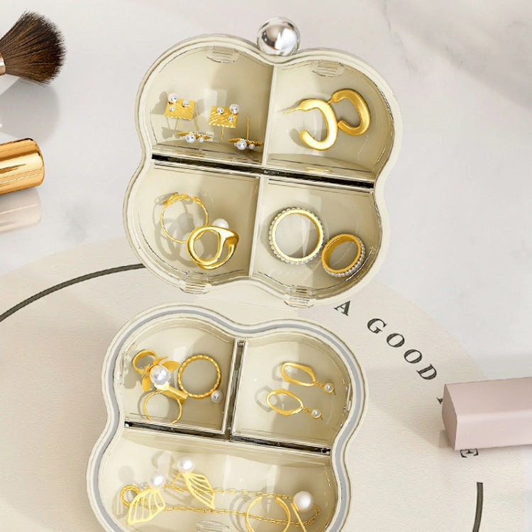 7 Compartment Mini Portable Pill Box Jewelry Sealed Storage Box(Cream Pink) - free shipping - PMc TechLife - Order now!