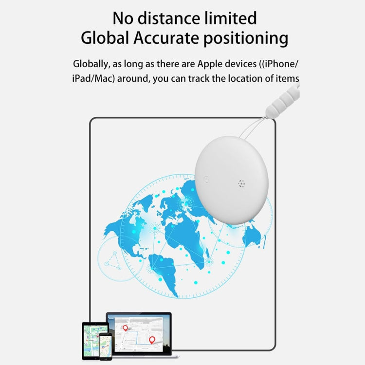 For Apple Series S10 Round Smart Global Anti-Lost Device IP67 Waterproof Locator(Black) - Pet Tracker by PMC TechLife | Online Shopping South Africa | PMC TechLife | Buy Now Pay Later Mobicred