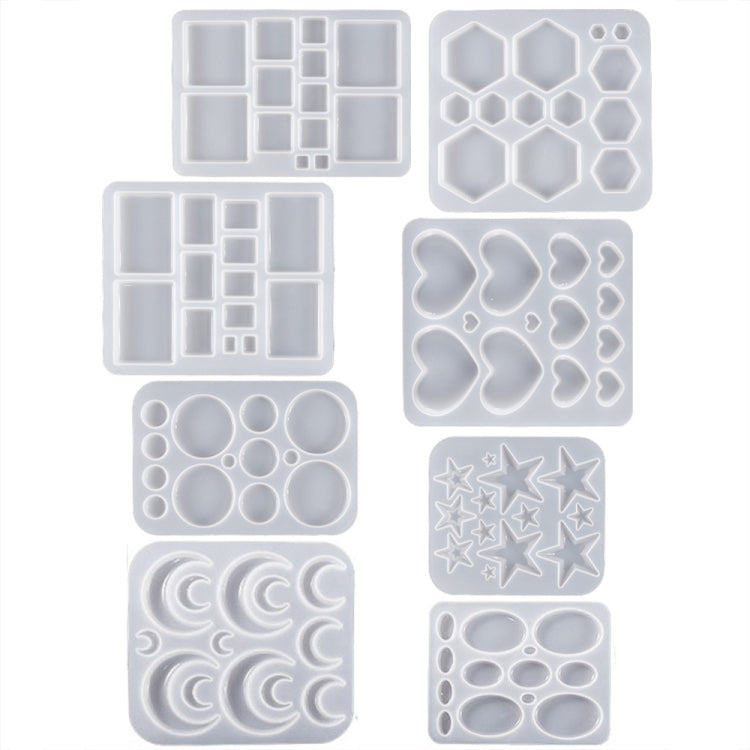 DIY Epoxy Resin Three-Dimensional Geometric Pendant Earring Silicone Mold, Spec: Moon - free shipping - PMc TechLife - Order now!