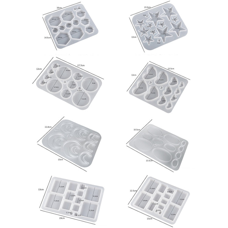 DIY Epoxy Resin Three-Dimensional Geometric Pendant Earring Silicone Mold, Spec: Rectangle - free shipping - PMc TechLife - Order now!