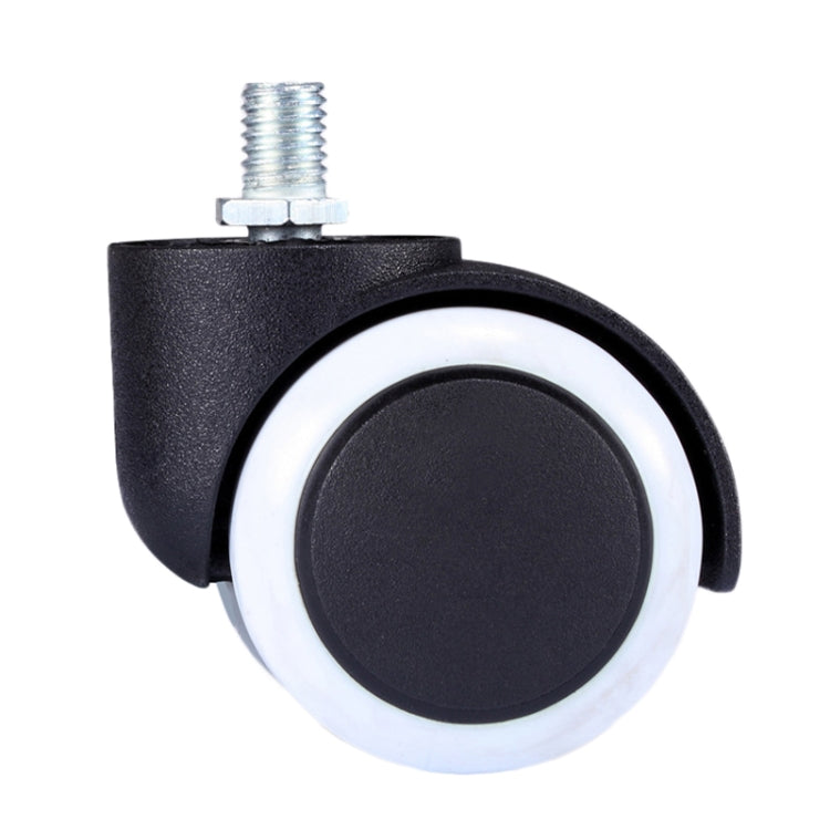 M10 Screw Quiet Swivel Chair Universal Wheels Office Chair Roller Casters(White) - Furniture Accessories by PMc TechLife | Online Shopping South Africa | PMc TechLife | Buy Now Pay Later Mobicred