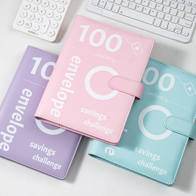 A5 100 Day Savings Challenge Envelope Budget Planner Binder Notebook Handbook, Color: Words Black - Notebooks by PMC TechLife | Online Shopping South Africa | PMC TechLife | Buy Now Pay Later Mobicred