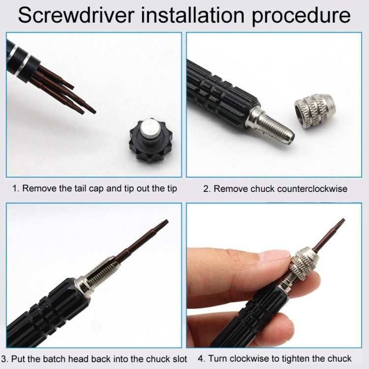 5 In 1 Aluminum Alloy Screwdriver Cell Phone Disassembly And Repair Tools(Black) - Screwdriver Set by PMC Jewellery | Online Shopping South Africa | PMC Jewellery | Buy Now Pay Later Mobicred