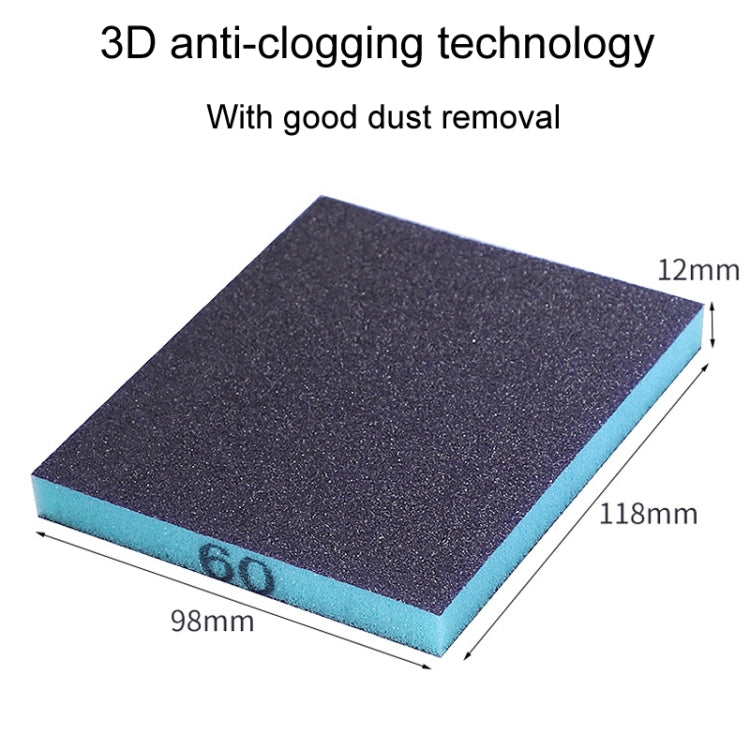 100# Woodworking Polishing Metal Rust Removal Wet And Dry Sponge Sandpaper - Abrasive Tools & Accessories by PMC TechLife | Online Shopping South Africa | PMC TechLife | Buy Now Pay Later Mobicred