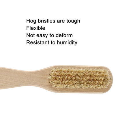 Double-Sided Foot Grinder Pig Bristle Brush Wooden Cleaning Massage Small Brush(Original Color) - Grinding Tools & Accessories by PMC Jewellery | Online Shopping South Africa | PMC Jewellery | Buy Now Pay Later Mobicred