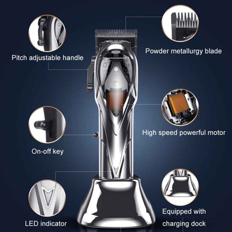 Rechargeable Magnetic Suspension High-speed Electric Hair Clipper(Black) - free shipping - PMC TechLife - Order now!