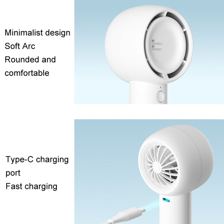JisuLife FA42 Handheld Portable Small Rechargeable Turbo Fan, Color: Mint Green 2000mAh - free shipping - PMC TechLife - Order now!