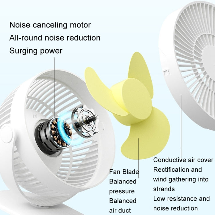 JisuLife FA29A Clip Desktop Mini Fan Portable USB Rechargeable Fan(Dark Green) - Electric Fans by JisuLife | Online Shopping South Africa | PMC TechLife | Buy Now Pay Later Mobicred
