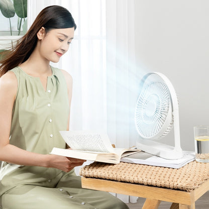 JisuLife FA27 Desktop Wireless Rechargeable Fan Office Table Mini Fan(Light Gray) - Electric Fans by JisuLife | Online Shopping South Africa | PMC Jewellery | Buy Now Pay Later Mobicred