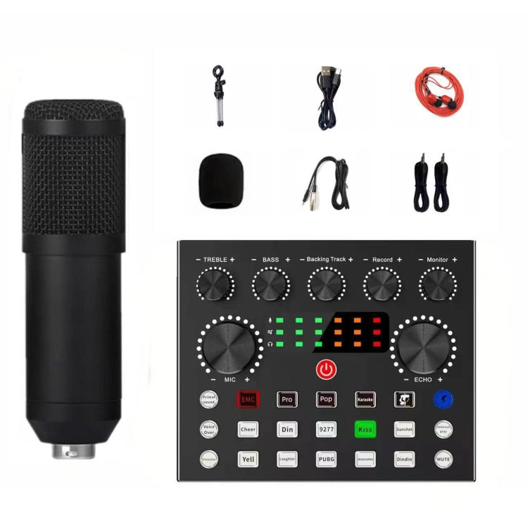 V8S Audio Mixer Live Voice Changer External Sound Card, Color: Black Triangle Set - Live Sound Effects Processors by PMC Jewellery | Online Shopping South Africa | PMC Jewellery | Buy Now Pay Later Mobicred