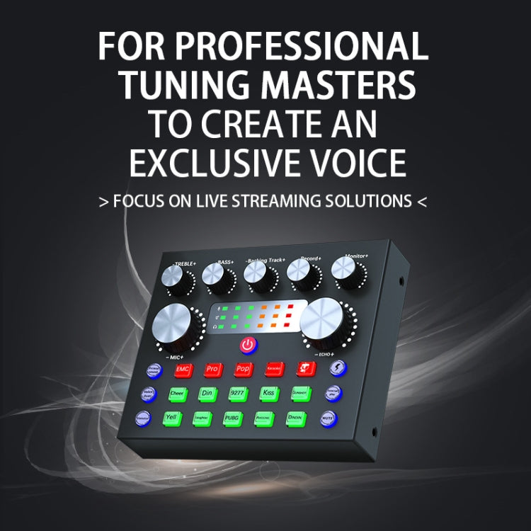 V8S Audio Mixer Live Voice Changer External Sound Card, Color: Black Triangle Set - Live Sound Effects Processors by PMC TechLife | Online Shopping South Africa | PMC TechLife | Buy Now Pay Later Mobicred