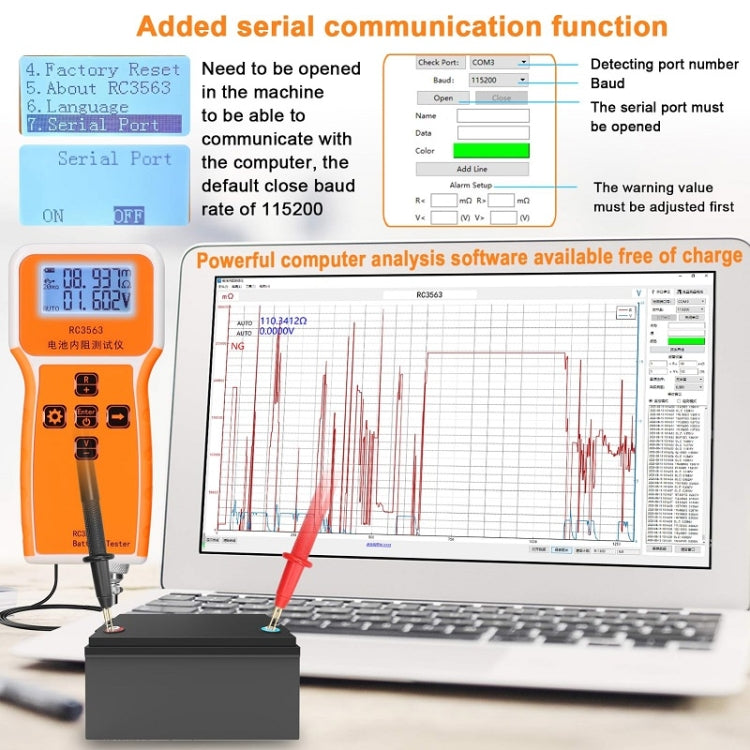 High-Precision Battery Voltage Internal Resistance Tester, Specifications: Host+Probe - Battery & Resistance Tester by PMC TechLife | Online Shopping South Africa | PMC TechLife | Buy Now Pay Later Mobicred