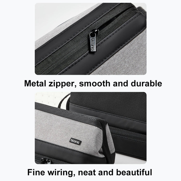 For Dyson Baona BN-DS005 Large-capacity Double-layer Hair Dryer Curling Iron Storage Bag(Black) - For Dyson Accessories by Baona | Online Shopping South Africa | PMC TechLife | Buy Now Pay Later Mobicred