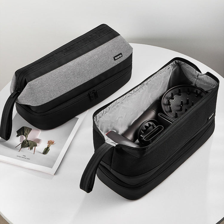 For Dyson Baona BN-DS005 Large-capacity Double-layer Hair Dryer Curling Iron Storage Bag(Black) - For Dyson Accessories by Baona | Online Shopping South Africa | PMC TechLife | Buy Now Pay Later Mobicred