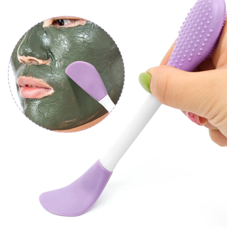 2pcs Dual Head Silicone Face Mask Brush Face Cleansing Massage Brush Mud Mask Applicator(Pink) - free shipping - PMC TechLife - Order now!