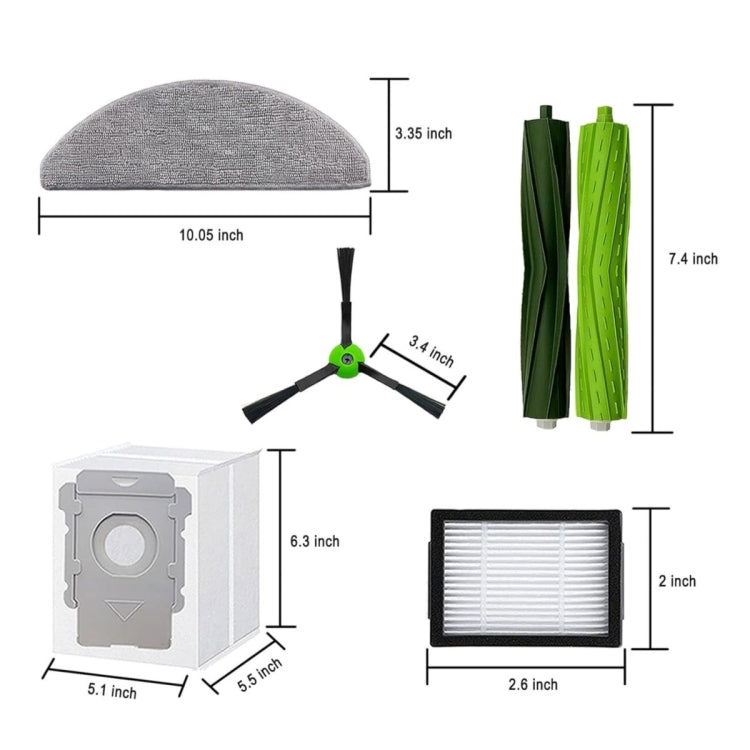 For iRobot Roomba Combo i5 / i5+ / j5 / j5+ Robot Vacuum And Mop Replacement Parts Kit - For iRobot Accessories by PMC TechLife | Online Shopping South Africa | PMC TechLife | Buy Now Pay Later Mobicred