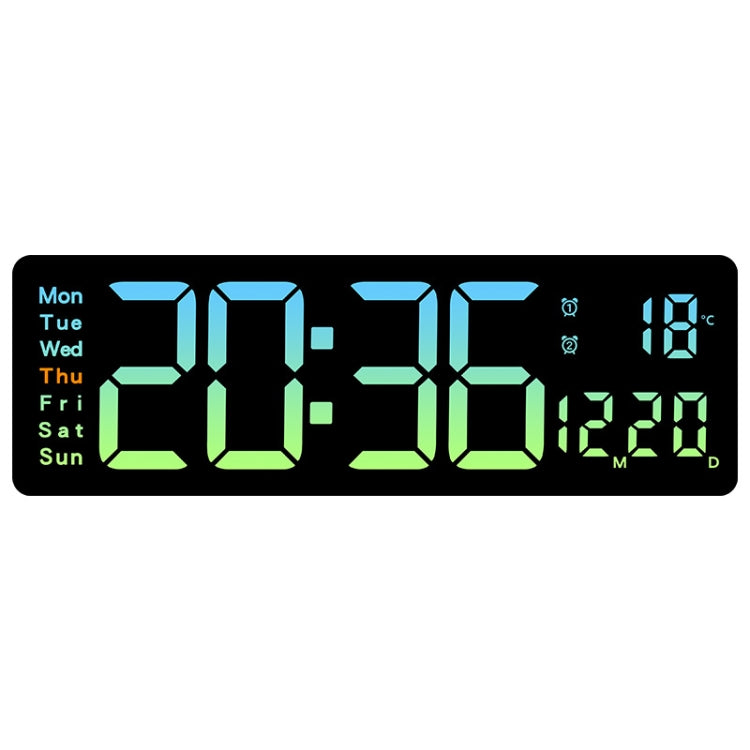 5526 LED Digital Display Electronic Wall Clock Multifunctional Countdown Alarm Clock(B Green) - Wall Clock by PMc TechLife | Online Shopping South Africa | PMc TechLife | Buy Now Pay Later Mobicred