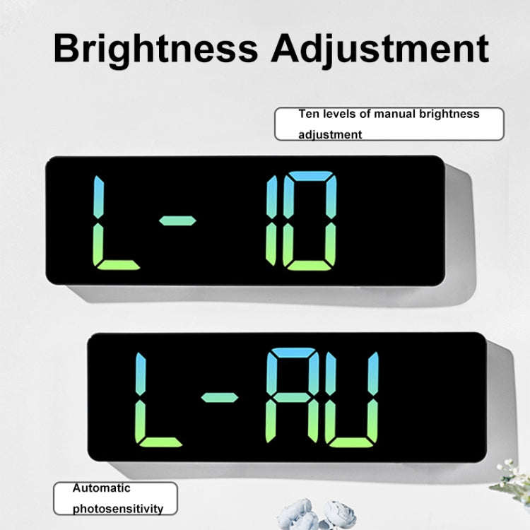 5526 LED Digital Display Electronic Wall Clock Multifunctional Countdown Alarm Clock(B Green) - Wall Clock by PMc TechLife | Online Shopping South Africa | PMc TechLife | Buy Now Pay Later Mobicred