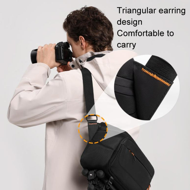 Cwatcun D133 Camera Chest Bag Multi-functional Handheld Slanting Cross Shoulder Camera Casual Bag, Color: Small Black - Strap Satchel by Cwatcun | Online Shopping South Africa | PMC TechLife | Buy Now Pay Later Mobicred